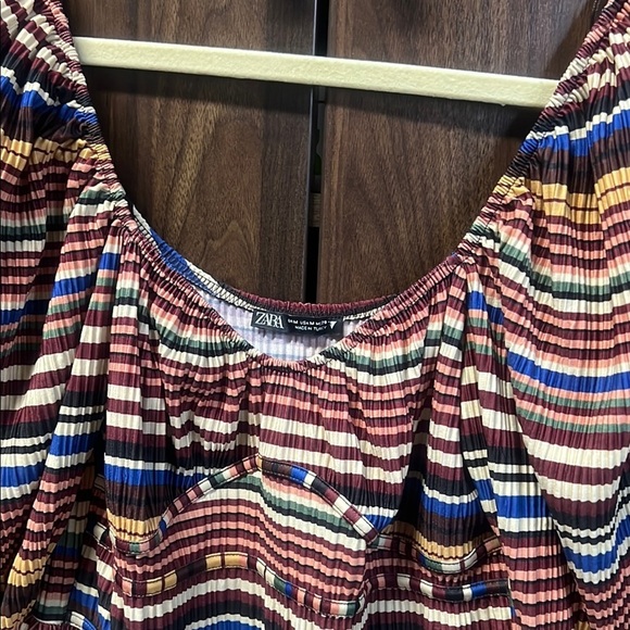 Zara Dresses & Skirts - Zara Multicolor Striped Women's dress long sleeve’s